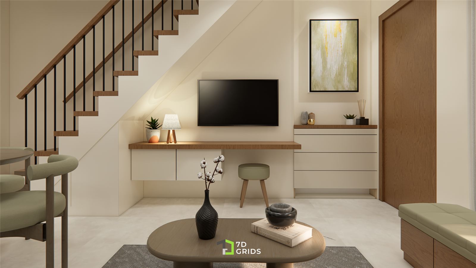 Casa G under-stair TV nook